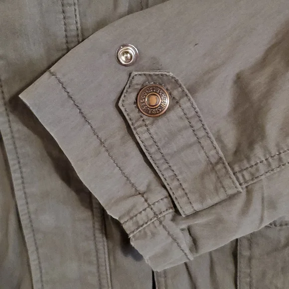 Levi's Denim Jacket Living Legend Sleeve Patch Distressed Militarycore - Picture 7 of 9